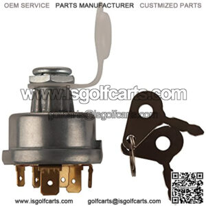 Ignition Switch with 2 Keys for Backhoe Loader, Car, Tractor