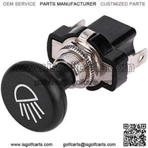 Push Pull Light Switch 12V Car Headlight Push Pull Switch Button Fit for Golf Cart EZGO Club Car for Yamaha