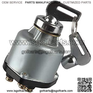 8944025000 Ignition Starter Switch with 6 Terminal Wire Digger 2 Keys 4 Position Replacement for Isuzu, Diesel Engine Agricultural Machinery,Forklift, Tractor, Construction Machinery