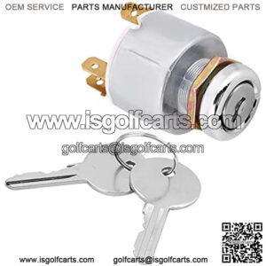 Ignition Switch, 12V Universal Car Tractor Marine 3 Position Boat ON Off Start Ignition Starter Switches Waterproof Controls W/ 2 Keys SPB501