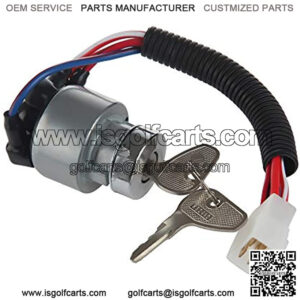 TC020-31820 Ignition Starter Switch with 4 Position 5 Termials 2 Keys Replacemebt for Tractor,B2150,M6800,M4900,BX2200,B1700E,13750,KX91-3,14150,13010, L2800F,L4400F,MX5000F
