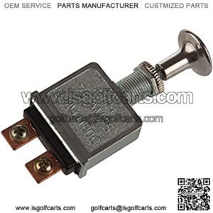 75 Amps 6-28 Volts Heavy Duty Push-Pull/On-Off Toggle Switch with 2 Position 4 Terminals Replaced with Control Headlights and Turn Signal Light Accessories