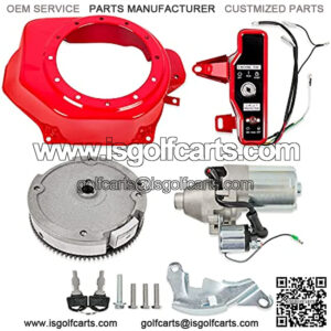 Electric Start Kit Only Compatible with Predator 212 with Non-hemi Head,Honda GX160 5.5HP GX200 6.5HP Switch Starter Motor Ignition FlyWheel Fan Cover