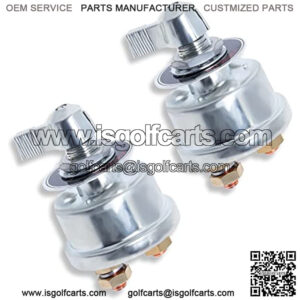 High Current Battery Disconnect Switch 12v-48v Battery Power Cut Isolator Kill Switch 200A Battery Switch for Truck Car Vehicle RV and Marine with Face Plate