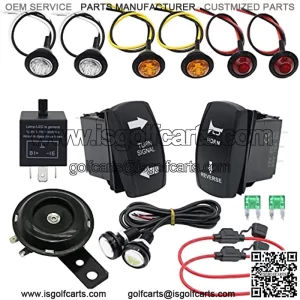 Rocker Switch Universal Turn Signal Street Legal Led Reverse Kit fit for SXS ATV UTV