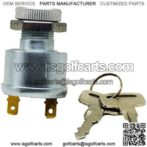 Golf Cart Key Switch for EZGO Ignition Switch 17421G1,2 Prong 4 Key