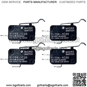 Automotive Authority 4 Pack MICRO SWITCH 2 & 3 Prong 1014807 1014808 For Club Car Golf Cart DS & Precedent