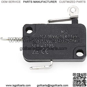 Accelerator Pedal Box Micro Switch for EZGO TXT 1994-up Gas(4 Cycle) & Electric(Non-DCS) Golf Cart, OEM# 25861G01 25861-G01