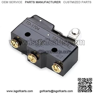 Micro Limit Switch for EZGO TXT Marathon Medalist 1983-1996 Gas & 1965-up Electric(Non-PDS) Golf Cart, Replaces OEM 10606-G1 10606-G2 17928G1 31535G1
