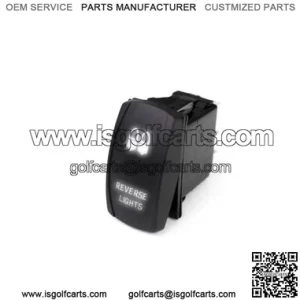 LED Rocker Switch With White LED Radiance Reverse Lights