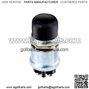 Golf Cart 12V Horn Switch Button w/ Cover Floor Mount For Club Car, EZGO, Yamaha