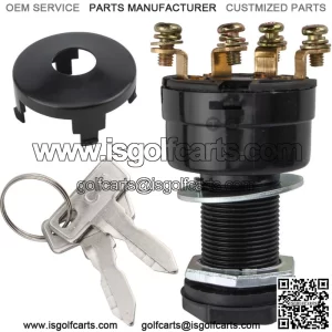 Ignition Key Switch For Club Car Golf Cart DS Carryall XRT 4-Terminal 1012505