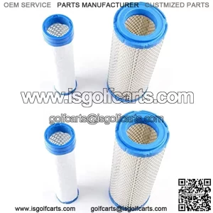 Pack of 2 Air Filters & 2 Pre Filters Compatible with 25 083 01-S 25 083 04-S Kawasaki 11013-7020 11013-7019 Fits Some Scag