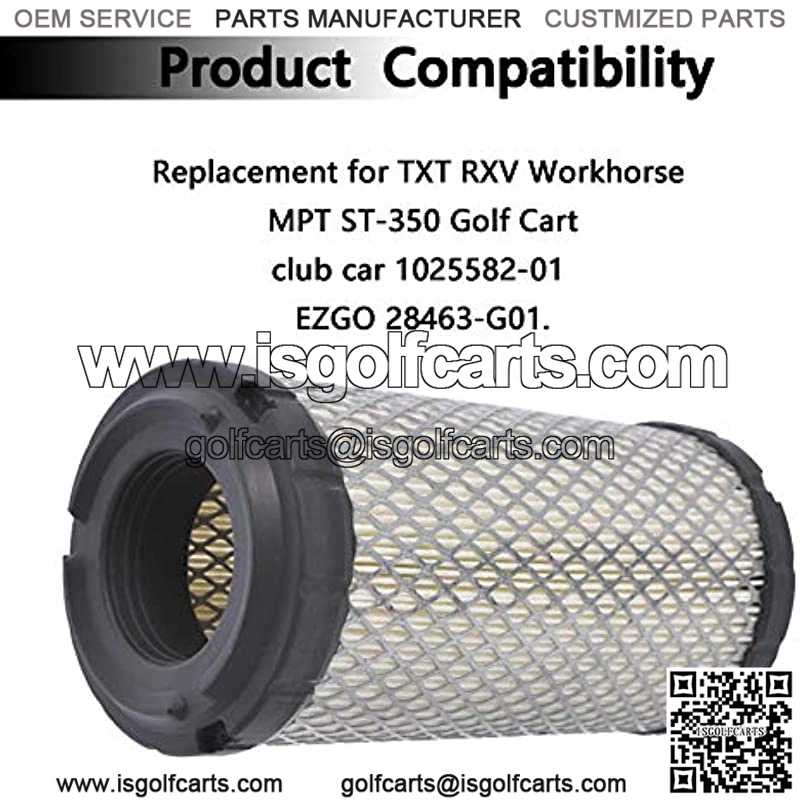 Elemento de filtro de aire de repuesto para carrito de golf TXT RXV Workhorse MPT ST-350 - Image 4