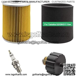 Prefiltro de aire con buj??a, kit de ajuste de filtro de combustible de repuesto para carrito de golf Yamaha G2 G9 G11