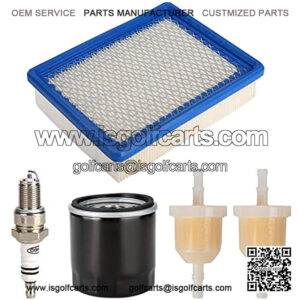 Golf Cart DS Tune Up Kit for 1992 UP Club Car DS Gas 4 Cycle Models with FE290/ FE350 Engines with Air Filter Oil Filter Fuel Filter F7TC Spark Plug