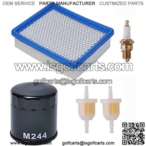 Club Car Tune Up Kit for Compatible with Golf Cart DS Gas with 1016467 Oil Filter 1025582 Air Filter 1014523 Fuel Filter Spark Plug