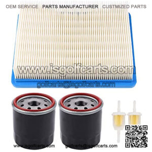 1015426 Air Filter + Fuel Filter Replacement for Club Car FE290 FE350 4-Cycle DS Gas Golf Cart Models 1992 and Up