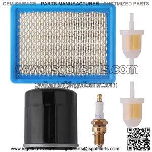 Podoy Club Car Tune Up Kit with Air Oil Fuel Filter Spark Plug for 1992-2004 Golf Cart DS Gas
