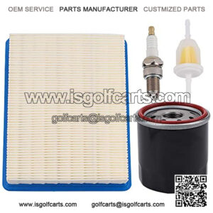 Golf Cart 1015426 Air Filter Tune Up Kit Replacement for 1992-Up 4 Cycle Club Car DS with Oil Filter
