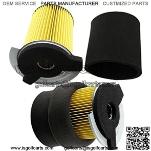 Pack of 2 Air Filter with Pre Filter Replacement for Yamaha G1 2 Cycle 1978-1989 and Gas Golf Cart G14 4 Cycle Gas 1995-1996 JF7-14450-01 J10-14417-00