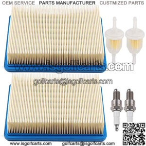 2pcs 1015426 Air Filter 1013684 1014522 Fuel Filter Compatible with Club Car DS Gas FE290 FE350 DS 4-Cycle 1992-UP OHV Engines Golf Cart Raisman 8030011