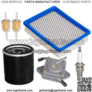 Air Filter 1015426 with Fuel Pump 1014523 Oil Filter 1016467 Spark Plug Fuel Filter Kit Compatible with Club Car 4-cycle DS Gas Golf Cart Models 1992-Up 290FE 350FE Engine