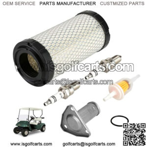Golf Cart Tune Up Kit Fit EZGO W/ Air Filter Oil Filter Fuel Filter Spark Plug