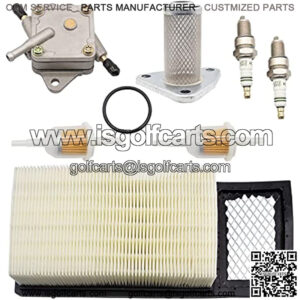 Golf Cart Tune Up Kit for EZGO TXT, Medalist 4 Cycle 295cc 350cc Gas 1994-2003 Replacement Parts OEM#72368G01 26591G01 72084-G01 72021-G01