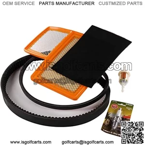 Golf Cart Tune Up Kit for Yamaha G16, G19, G22, G29, 2012.5 to Current Gas Golf Carts Including Clutch Drive Belt, Starter Generator Belt, Pre-Filter, Air Filter, Fuel Filter & NGK Spark Plug