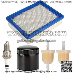 Golf Cart Tune Up Kit for Club Car DS 1992-up Gas Carts with FE290 FE350 Engines, Air Filter 1015426, Oil Filter 1016467 41016467, Fuel Filter 1013684 1014522 102003201, Spark Plug