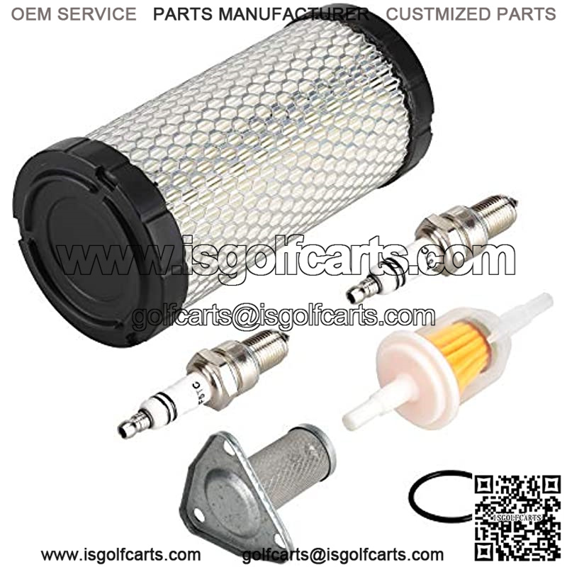 Golf Cart Tune Up Kit for EZGO TXT 2005-2009 w/MCI Motor, EZGO RXV 2008-up w/Robbins Engine, EZGO ST350 Workhorse 1996-up Gas Vehicles, Air Filter Oil Filter Fuel Filter Spark Plug - Image 4