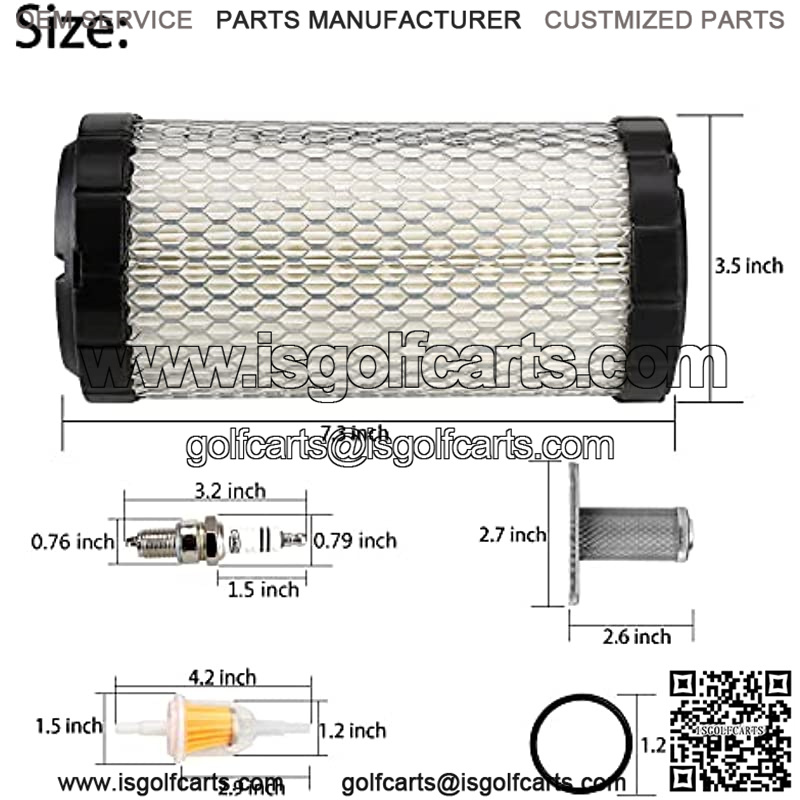 Golf Cart Tune Up Kit for EZGO ST350 Workhorse 1996-Up,EZGO TXT with MCI Motor and EZGO RXV Gas Models with Robbins Motor 2008 up - Image 3