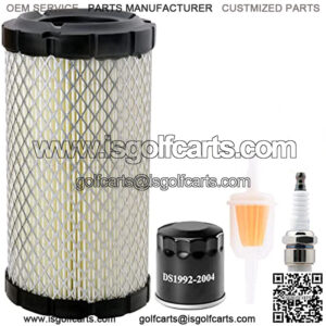 Golf Cart Tune Up Kit for EZGO RXV TXT 2008-up Models W/Kawasaki Engine, Include Spark Plug, Air Filter, Oil Filter, Fuel Filter