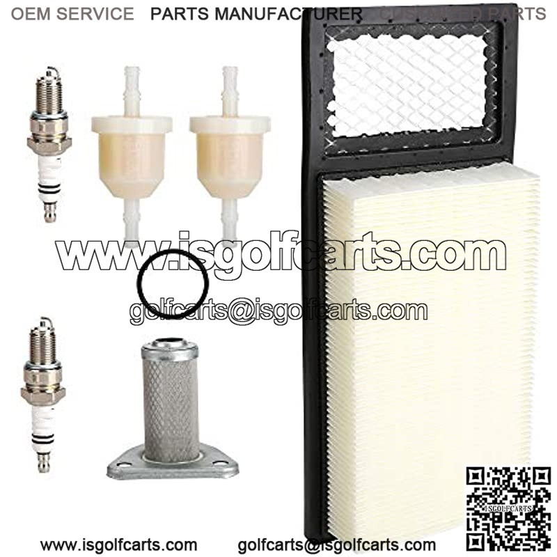 Golf Cart Tune Up Kit for EZGO TXT Medalist 4 Cycle 295cc 350cc Gas 1994-2005, Air Filter 72368G01 Oil Filter 26591G01 Fuel Filter 72084-G01 Spark Plug Replacement kit