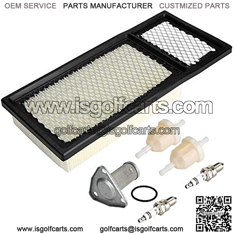 Golf Cart Tune Up Kit for EZGO TXT Medalist 4 Cycle 295cc 350cc Gas 1994-2005, Air Filter 72368G01 Oil Filter 26591G01 Fuel Filter 72084-G01 Spark Plug Replacement kit - Image 3
