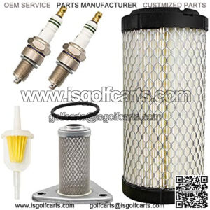 Golf Cart Tune Up Kit with Oil Filter Spark Plug for EZGO TXT/ST 350 Gas 1996-Up