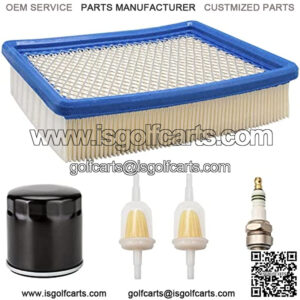 Club Car DS Gas Tune Up Kit with Air Oil Fuel Filter Spark Plug for 1992-2004 Golf Cart with FE290 Engines Replaces#1025582 1016467