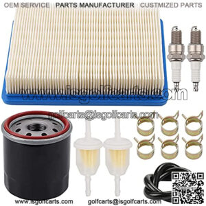 1015426 Air Filter 1016467 Oil Filter Spark Plug for Golf Cart Tune Up Kit for Club Car DS 1992-up Gas Carts with FE290 FE350 Engines