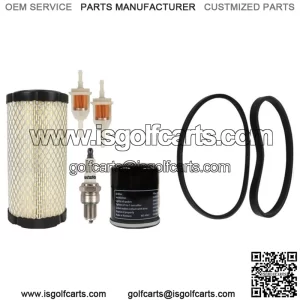 Golf Cart Tune Up Kit Belts For Club Car Precedent 04+ W/ FE350 Kawasaki Engine