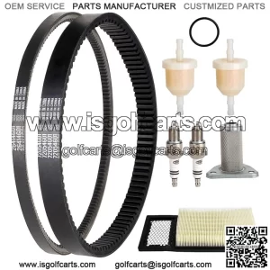 Golf Cart Tune Up W/ Drive & Starter Belts for EZGO TXT 94-05 295/350cc 4 Cycle