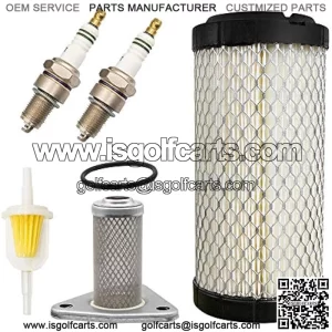 Golf Cart Tune Up Kit with Oil Filter Spark Plug For EZGO TXT/ST 350 Gas 1996-Up