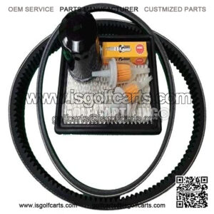 Club Car Gas Golf Cart Tune Up Kit (92-04) Oil Filter Drive & Starter Belt