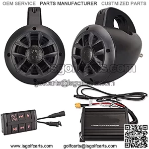 NOAM NUTV4 - Marine Bluetooth ATV/Golf Cart/UTV Speakers Stereo System