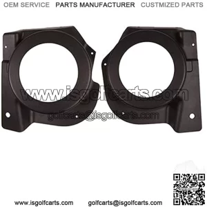 Golf Cart Parts & Accessories EZGO RXV Golf Cart Speaker Pod Kit Set of 2 Black ABS 2008 & Up