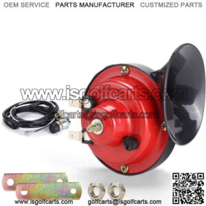 12 Volt Golf Cart Electric Horn Kit for EZGO, Club Car, Yamaha or UTV, ATV, Boat