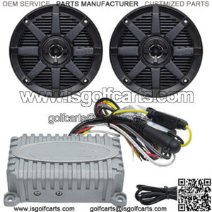 2x80 Watt Marine Grade Amp and BOSS 5.25" Speakers Bluetooth Audio Package