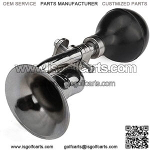 Coolrunner Bugle Horn, Retro Clown Horn, Kids Bike Horn, Classic Vintage Metal Twist Loudspeaker Siren Hooter Snail Air Horn for Vehicles Bicycles Golf Cart