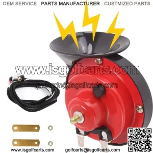 12V Golf Cart Horn with Switch Button Kit for Yamaha EZGO Club Car UTV ATV Boat