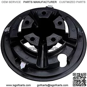 8 Inch Golf Cart Wheel Covers Hub Caps for EZGO, Club Car, Yamaha, Black Set of 4